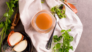 Brown vegetable stock