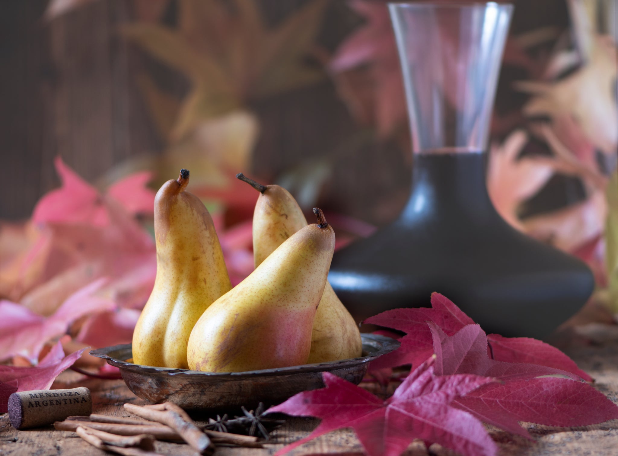 Pears in Wine